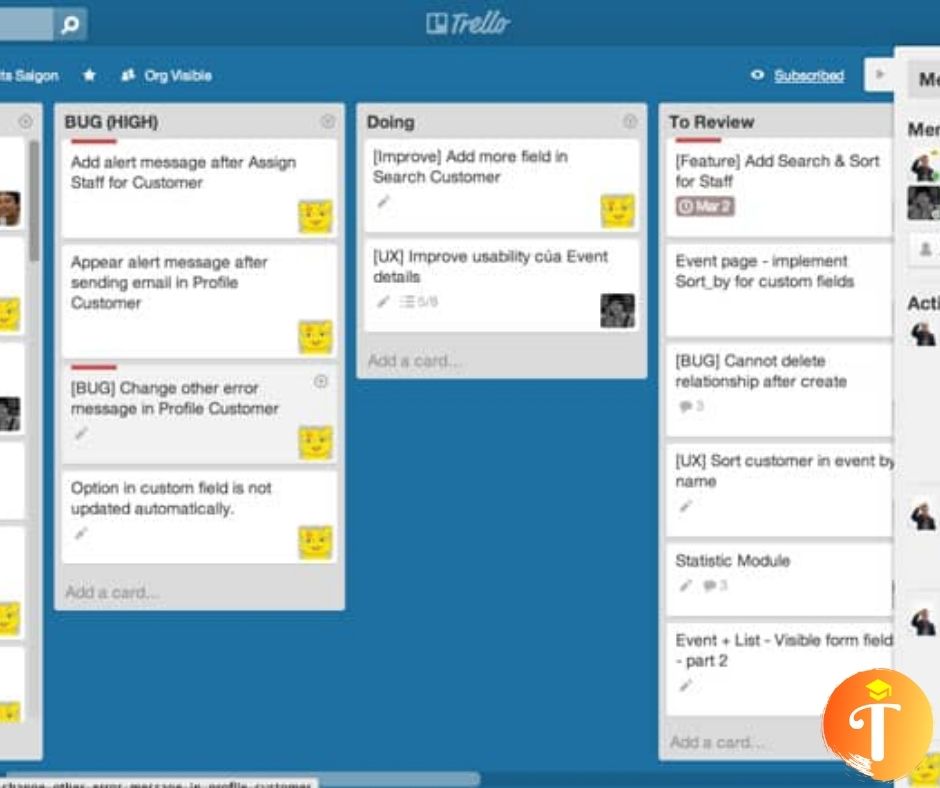 phần mềm quản lý dự án miễn phí - trello