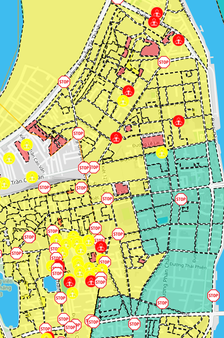 Bản đồ phân biệt vùng an toàn trong mùa dịch covid hỗ trợ người dân tại đà nẵng